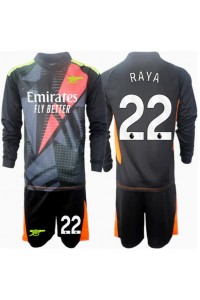 Arsenal David Raya #22 Keeper Babyklær Tredje Fotballdrakt til barn 2024-25 Lange ermer (+ Korte bukser)